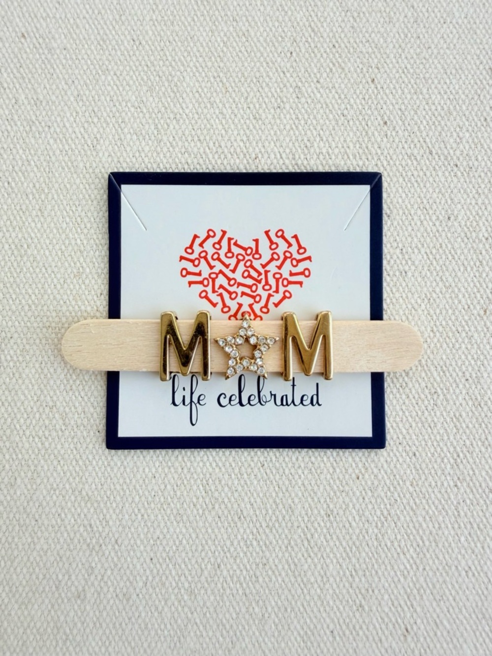 *MOM Charm Set* Retired KEEP COLLECTIVE Gold Pave Star